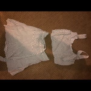 polka dot two piece set